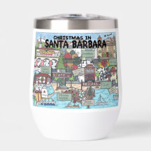 Navidad en Santa Bárbara Vaso de vino