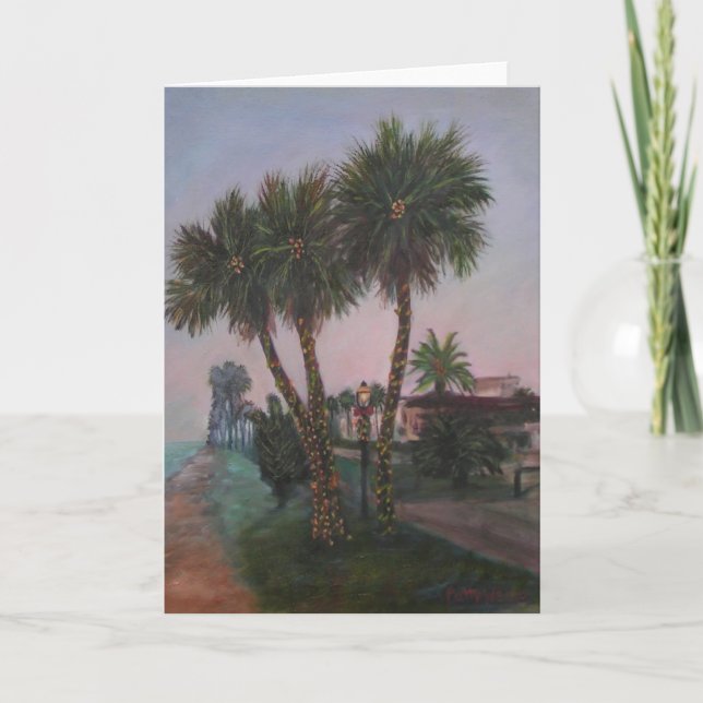 NAVIDAD EN tarjeta de felicitación VIEJA de la (Anverso)