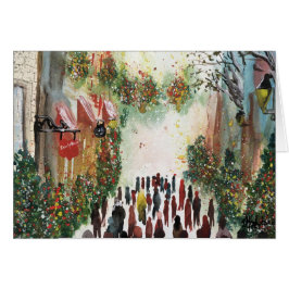 NAVIDAD EN watercolour de la original de la CIUDAD