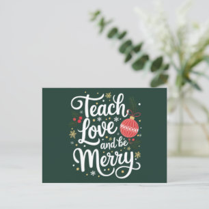 Navidad Enseña Amor & Alégrate Regalo Divertido pa