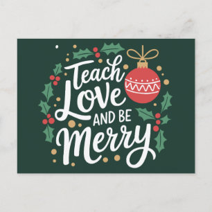 Navidad Enseña Amor Y Alégrate Navidad Maestro