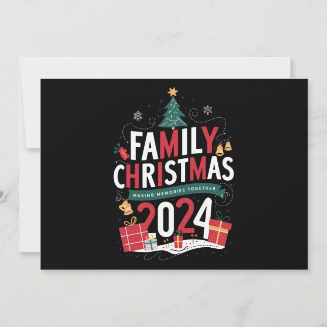 Navidad Familiar 2024 Creando Recuerdos Juntos (Anverso)