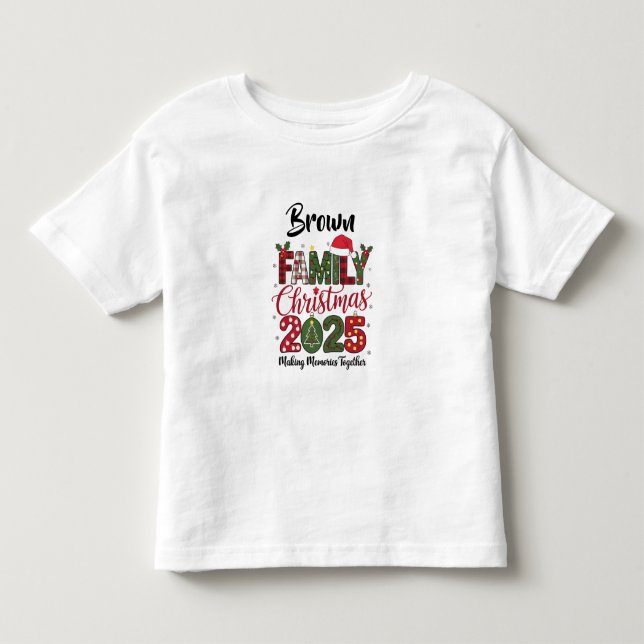 Navidad Familiar 2025 Camisetas Personalizables pa (Anverso)