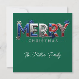 Navidad Familiar Patriótica Personalizada