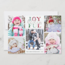 Navidad FELICES FIESTAS 5 Fotos Acuarela