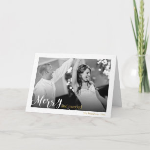 Navidad Felices y casados de los recienes casados