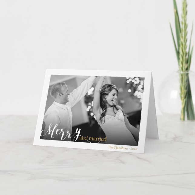 Navidad Felices y casados de los recienes casados (Anverso)