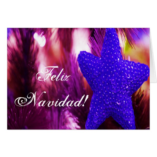 Navidad Feliz Navidad Blue Star III (Anverso (Horizontal))
