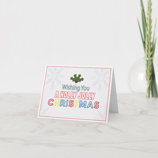 Navidad Feliz y Alegre (Anverso)