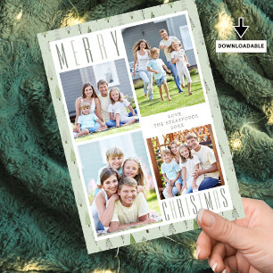 NAVIDAD FERIA Moderna 4 Árboles Fotos Verde