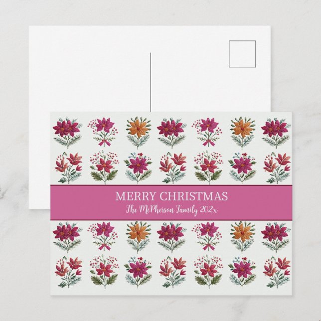 Navidad Floral Folclórica (Anverso / Reverso)