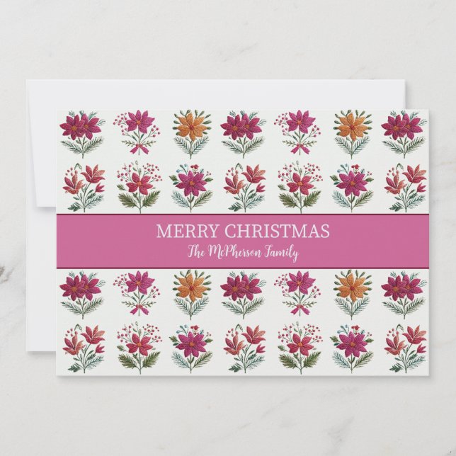 Navidad Floral Folclórica  (Anverso)