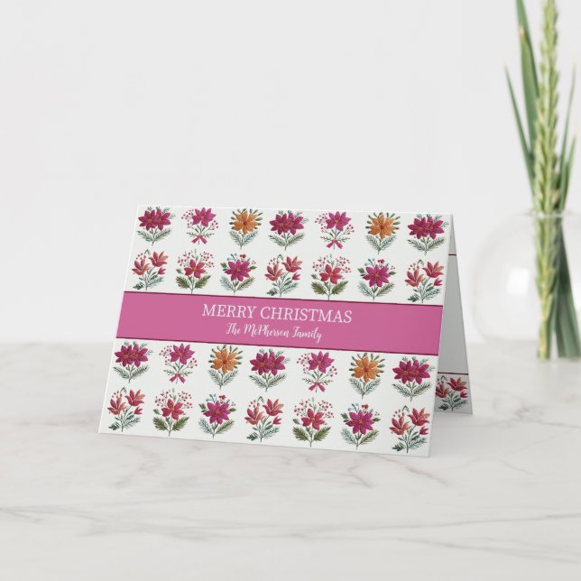Navidad Floral Folk (Anverso)