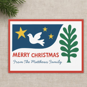 Navidad Folk Moderno Formas Minimalistas Negritas