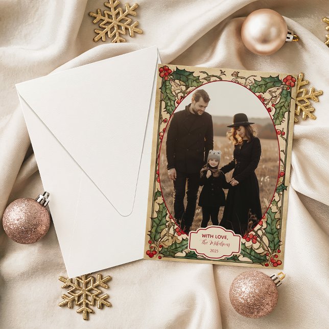 Navidad Foto Antiguo Acebo Fruta (Subido por el creador)