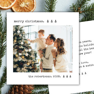 Navidad Foto Árbol De Pino Máquina De Escribir Min