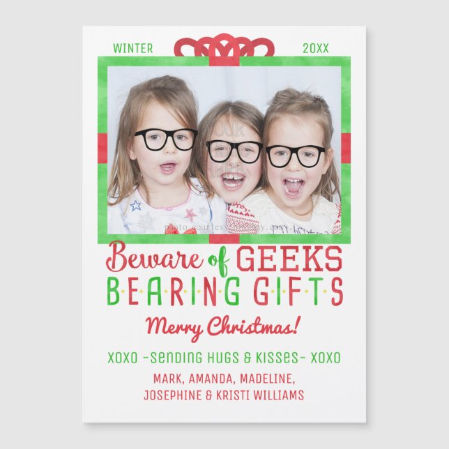 Navidad Foto familiar Funny Geeks Holiday (Anverso)