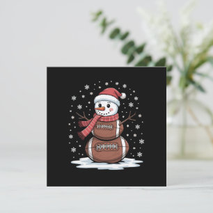 Navidad Fútbol Americano Muñeco de Nieve Xmas Depo