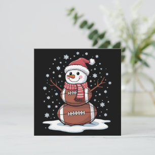 Navidad Fútbol Americano Muñeco de Nieve Xmas Depo