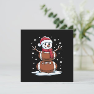 Navidad Fútbol Americano Muñeco de Nieve Xmas Depo
