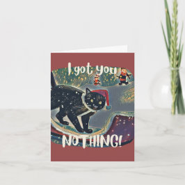 Navidad Gato Negro Divertido Travieso Personalizad