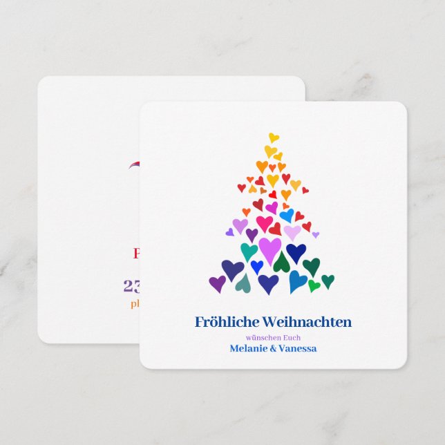 Navidad Gay Minimalista (Anverso / Reverso)