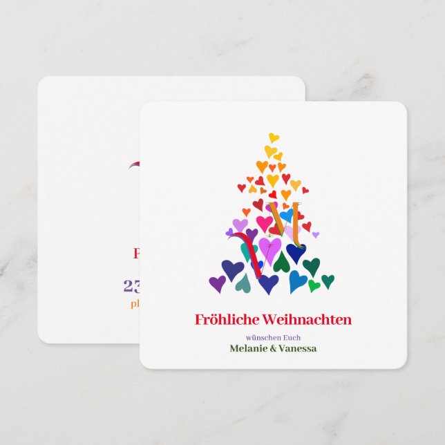 Navidad Gay Minimalista (Anverso / Reverso)