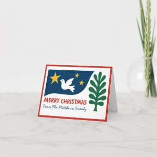 Navidad Geométrica Moderna Minimalista Formas Negr