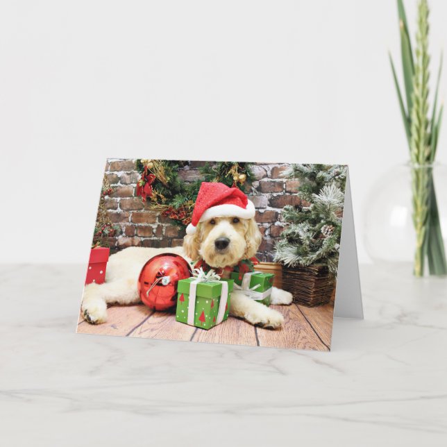 Navidad - GoldenDoodle - Gus (Anverso)