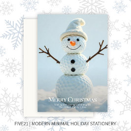 Navidad Golf Ball Snowman