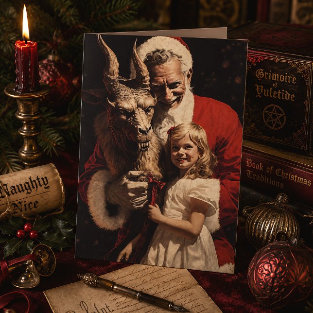 Navidad gótica de terror con Santa diablo (Subido por el creador)