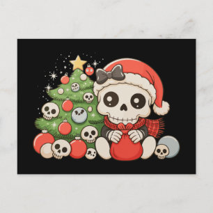 Navidad Gótico Cute Esqueleto Calavera Fiesta