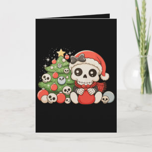 Navidad Gótico Cute Esqueleto Calavera Fiesta de N
