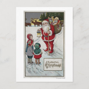 Navidad GreetingSanta que habla con los niños