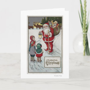 Navidad GreetingSanta que habla con los niños