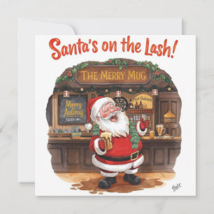 Navidad inglesa con Papá Noel en el pub