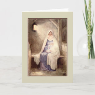 Navidad Jesús y Maria del vintage