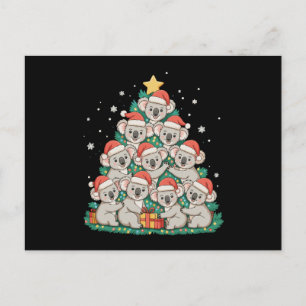 Navidad Koala Lindo Árbol Divertida Fiesta de Navi