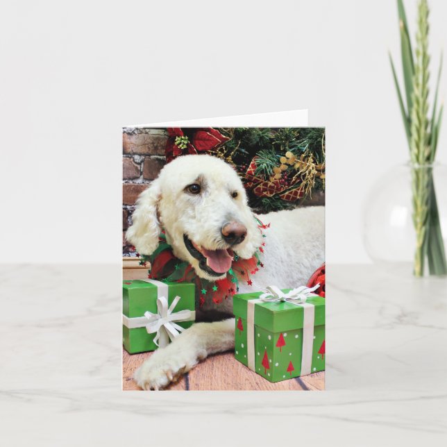 Navidad - LabraDoodle - Davis (Anverso)