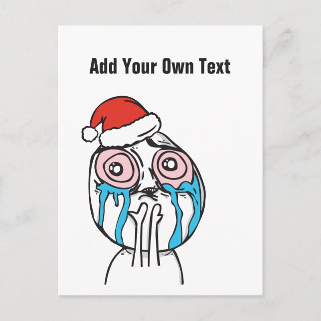 Navidad Le Me Memes PinkEye texto personalizable E (Anverso)