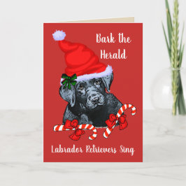 Navidad lindo del labrador retriever