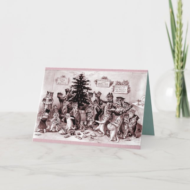 Navidad loco del gatito (Anverso)