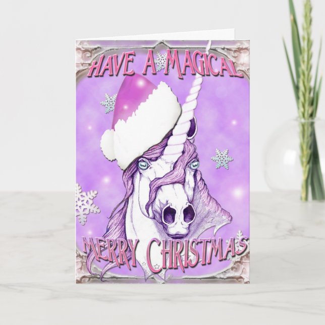 Navidad mágica unicornio (Anverso)