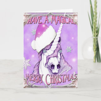 Navidad mágica unicornio
