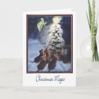 Navidad mágico del Dachshund