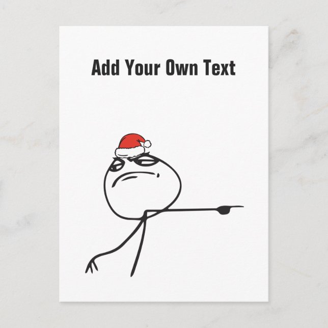 Navidad Me Me Memes Fuera Texto personalizado EDIT (Anverso)