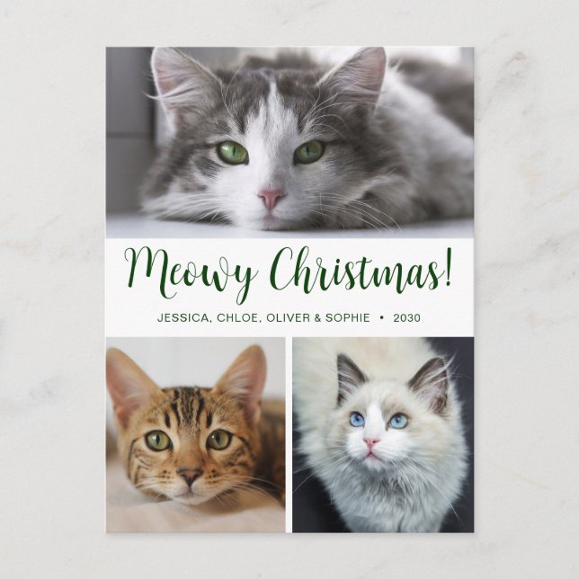 Navidad Meowy 3 Foto (Anverso)