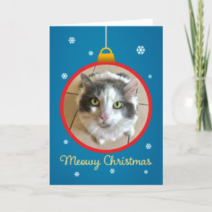 Navidad Meowy MARCO personalizado añade la foto de