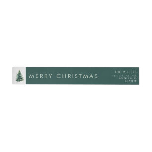 Navidad Minimalista Árbol de Pino Verde Fiesta