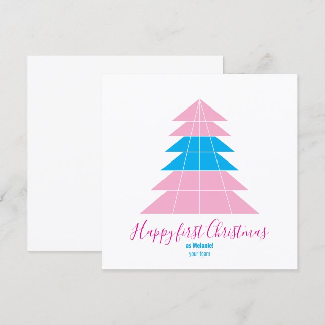Navidad minimalista de la primera transacción (Anverso / Reverso)